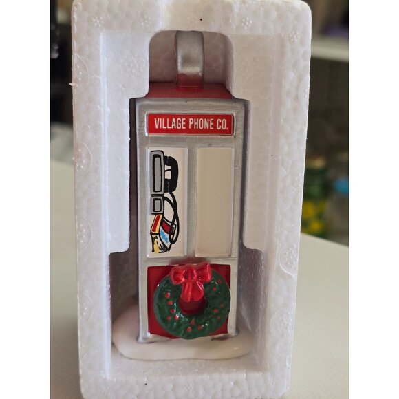 Department 56 Other - The Original Snow Village "Village Phone Booth" Handpainted Ceramic Accessory Ch